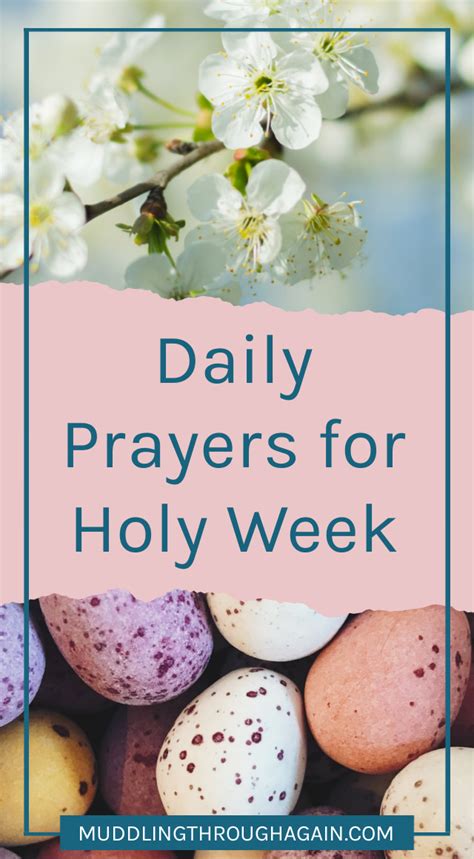 prayers for holy week